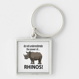 Chaveiro Rhinos Animal Funny Rhinos
