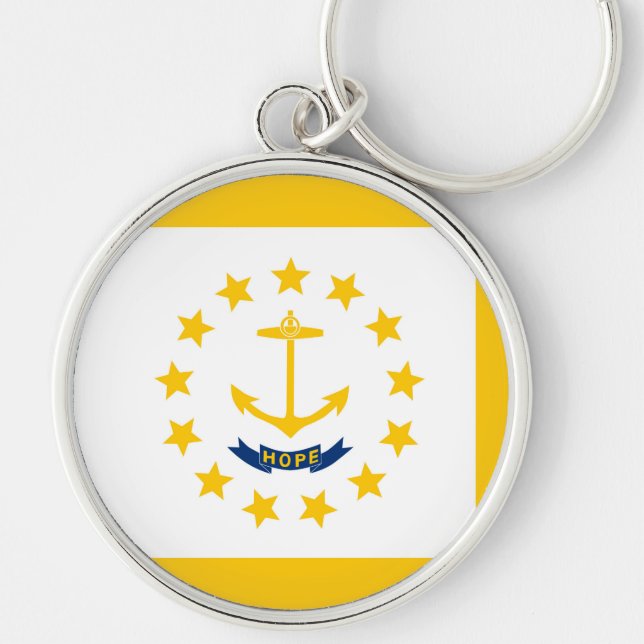 Chaveiro Rhode Island State Flag Design (Frente)