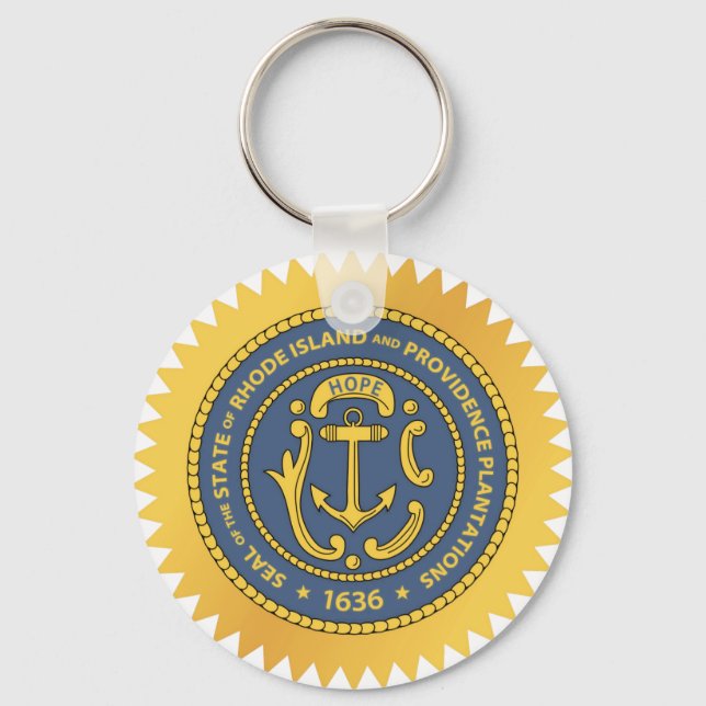 Chaveiro Rhode Island State Seal (Frente)