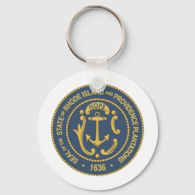 Chaveiro Rhode Island State Seal (Frente)
