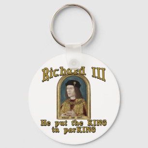 Chaveiro Richard III pôr o rei no tshirt do estacionamento