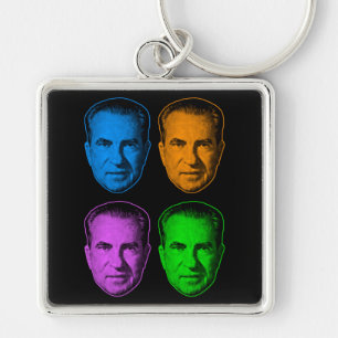 Chaveiro Richard Nixon em Cores Vivas