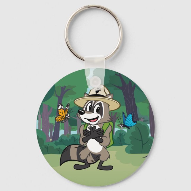 Chaveiro Rick Ranger | Herói da Borboleta - Sinal da Borbol (Frente)