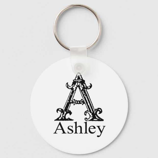 Chaveiro Rico Monograma: Ashley (Frente)