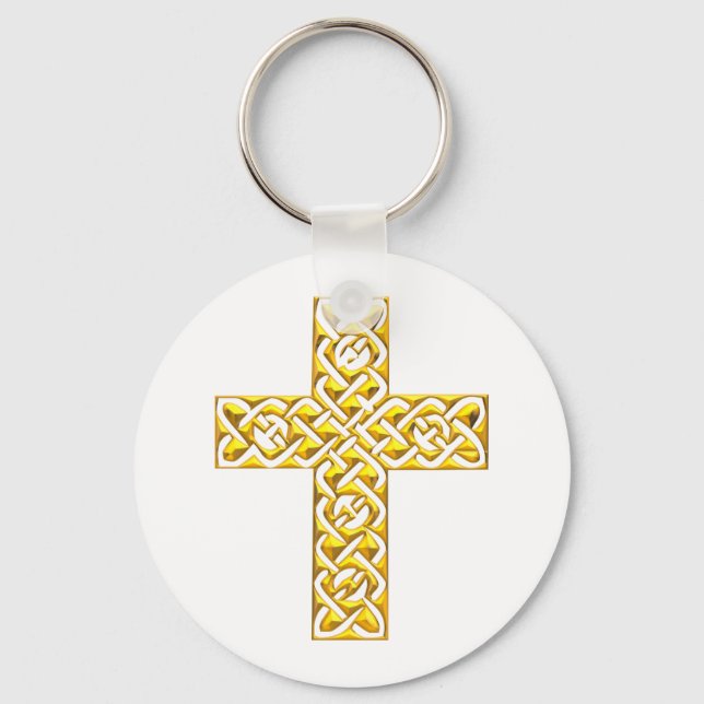 Chaveiro Rico Ouro Cross (Frente)