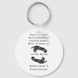 Chaveiro Riddle E Mãos Do Praticante Do Nível 2 Da Reiki
