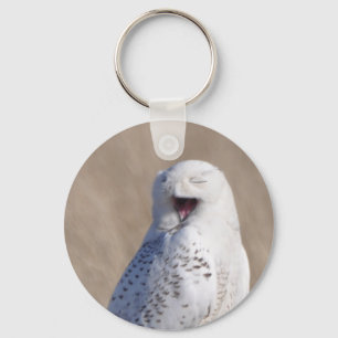 Chaveiro Rindo de Snowy Owl