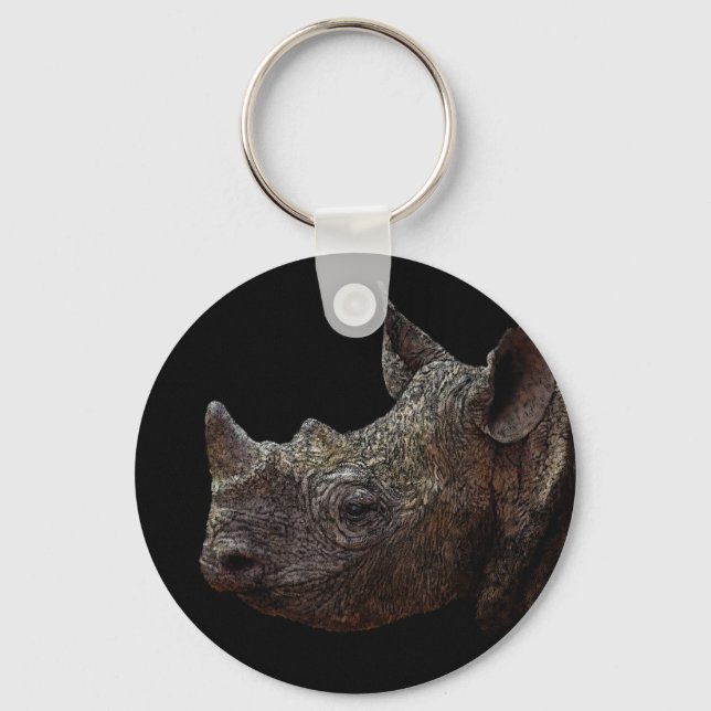 Chaveiro Rino Negro (Frente)