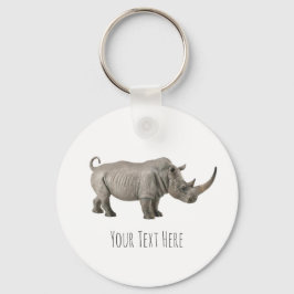 Chaveiro Rinoceronte Ilustração Rinoceronte Mensagem Person