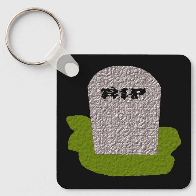 Chaveiro RIP Tombstone Personalizado (Frente)