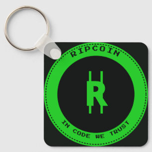 Chaveiro RipCoin - Em Código Nós Confiamos Pingente