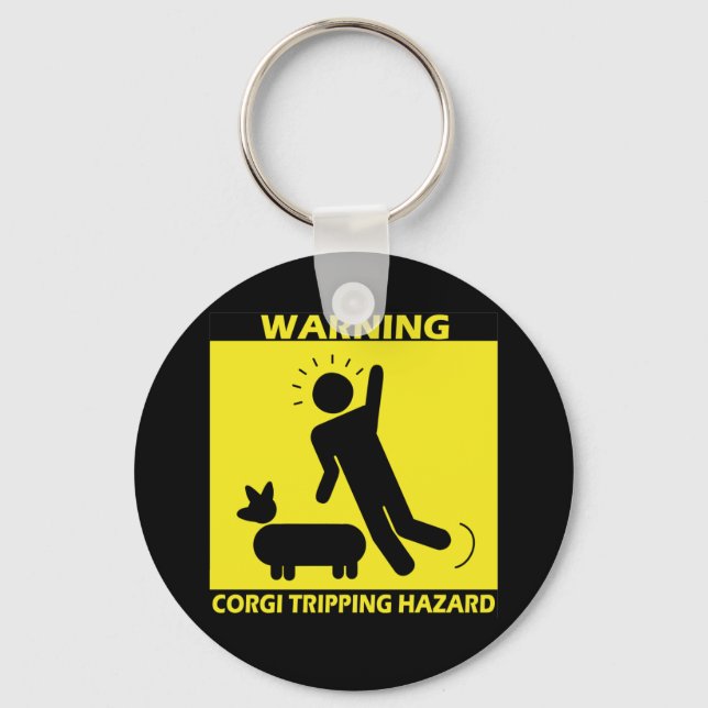 Chaveiro Risco de Desvio - Corgi (Frente)