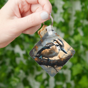 Chaveiro Risos charmosos: Kookaburra na pintura a óleo