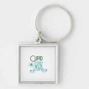 Chaveiro Ritmo Cupido De Presente Do casal Com Estúpido