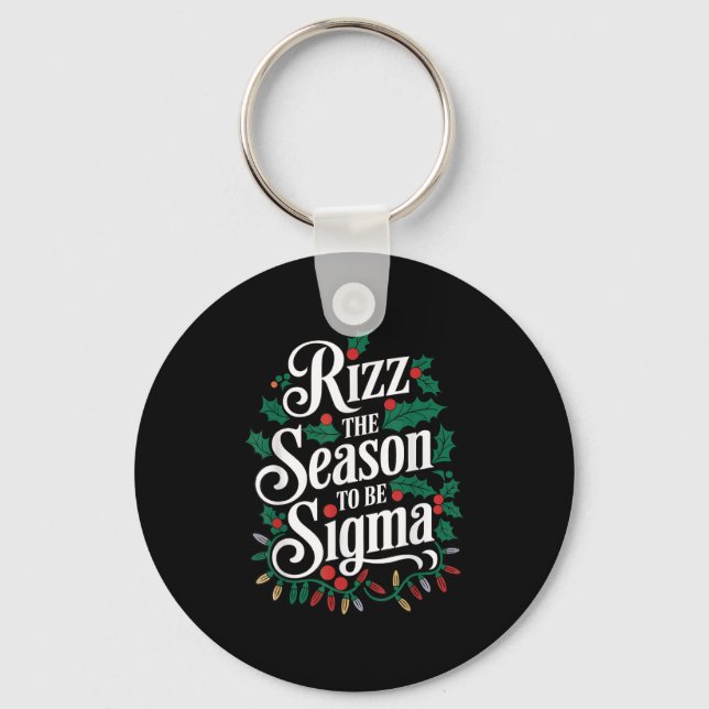 Chaveiro Rizz A Época De Sigma Engraçado Memória Natal H (Frente)