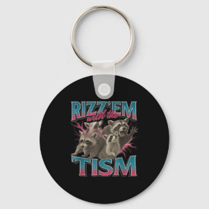 Chaveiro Rizz Em Com Tismo Meme Engraçado Autismo Autista R