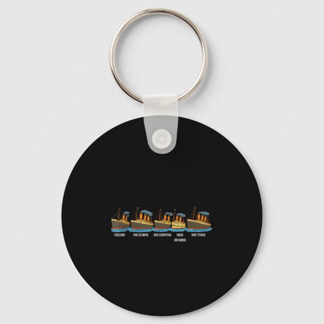 Chaveiro Rms Titanic Britannic Poseidon Carpathia Familiar  (Frente)