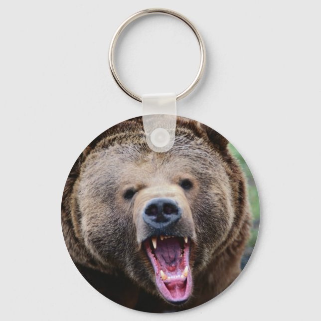 Chaveiro Roaring Grizzly Bear (Frente)