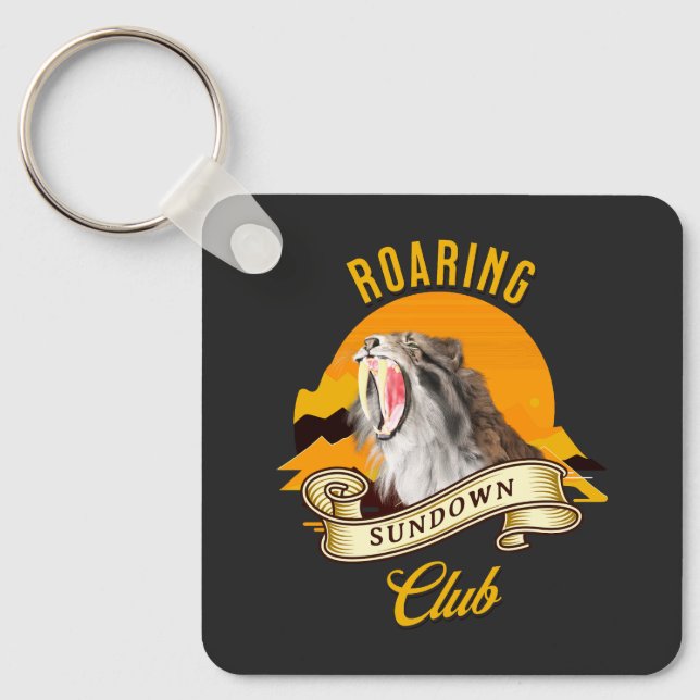 Chaveiro Roaring Sundown Club Sabertooth Tiger (Frente)