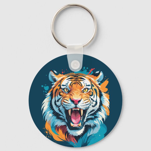 Chaveiro Roaring Tiger Face (Frente)