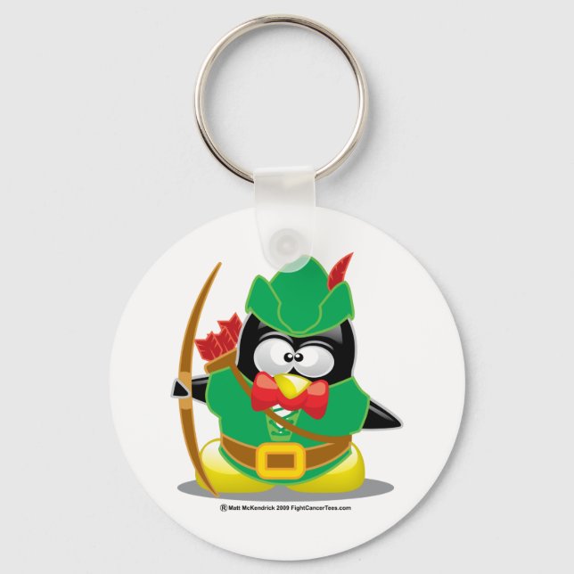 Chaveiro Robin Hood Penguin (Frente)