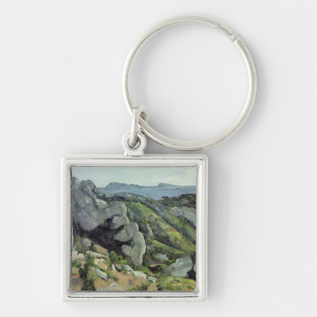 Chaveiro Rochas de Paul Cezanne | em L'Estaque, 1879-82 (Frente)