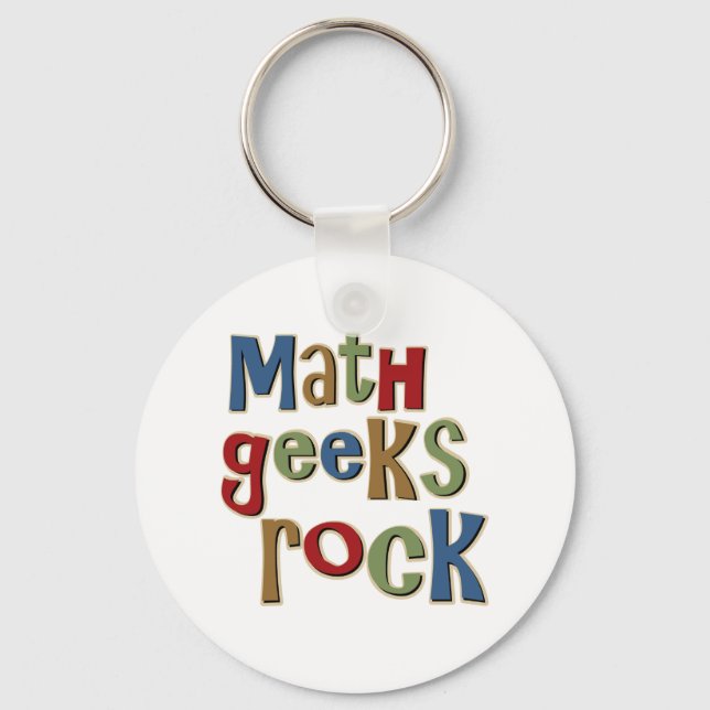 Chaveiro Rock de Geeks de Matemática (Frente)