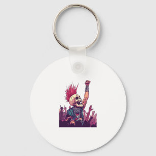 Chaveiro Rock N � Skull � Engraçado Punk Skeleton Concert