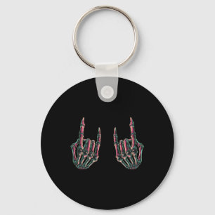 Chaveiro Rock On Rock Star Skeleton Hands - Concert Bynd Gr