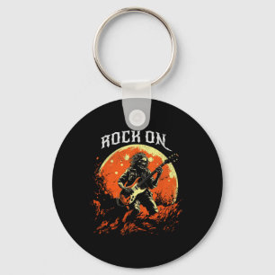 Chaveiro Rock On Skeleton Tocando Violão Rock And Roll Hall