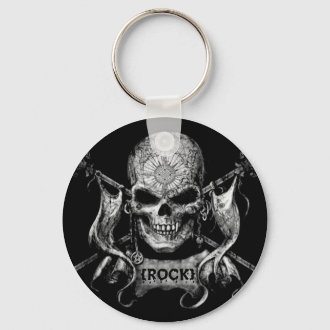 Chaveiro Rock Skull (Frente)