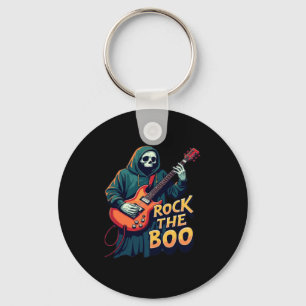 Chaveiro Rock the Boo - Halloween Skeleton Guitar Design