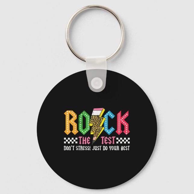 Chaveiro Rock The Test Day Dont Stress Abcd Alphabe (Frente)
