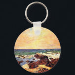 Chaveiro Rocks and Sea by Paul  Gauguin,<br><div class="desc">Paul Gauguin's famous painting,  Rocks and Sea.</div>