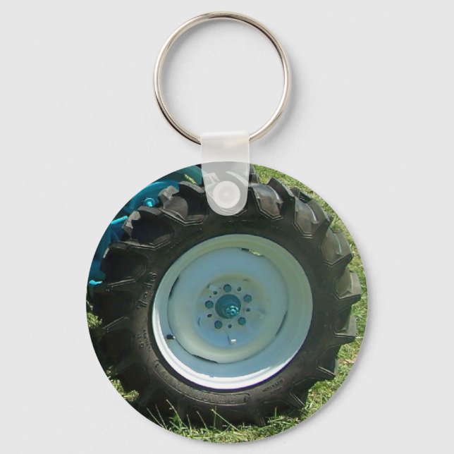 Chaveiro roda branca azul (Frente)