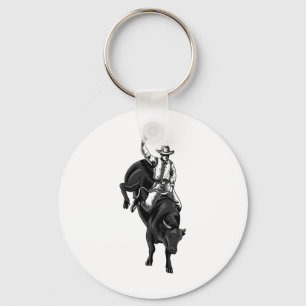 Chaveiro Rodeo Bull Rider Para Cowboys Horseback Hors