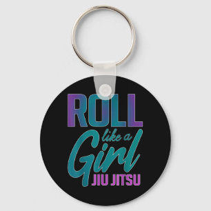 Chaveiro Role Como uma Garota BJJ Jiu Jitsu Brasileiro Engr