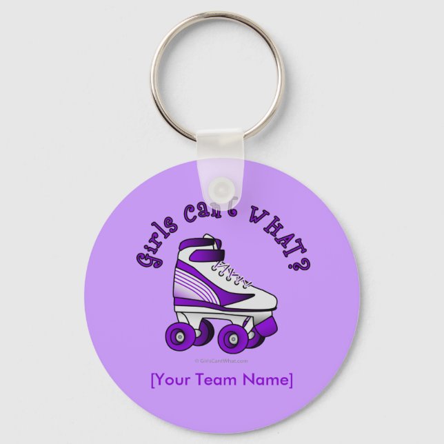 Chaveiro Roller Derby Skate - Roxo (Frente)