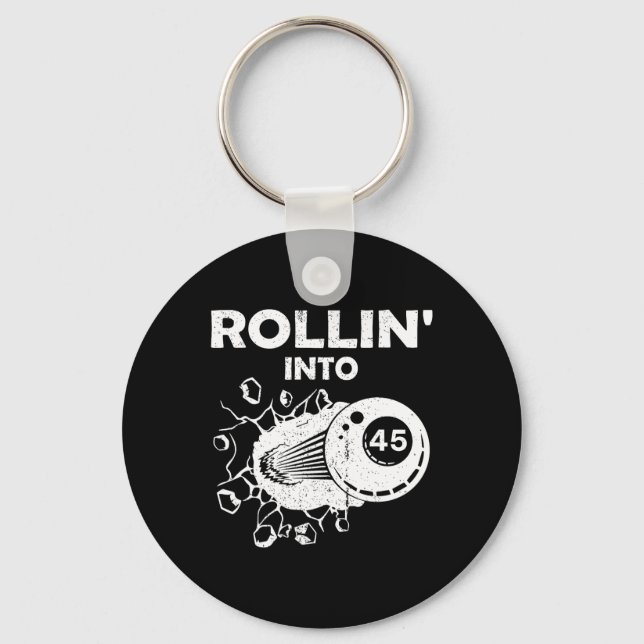 Chaveiro Rollin para 45 Bilhar 45º Aniversário (Frente)