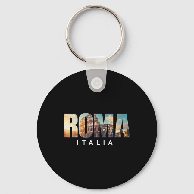 Chaveiro Roma Itália Coliseu Marco Roma  (Frente)
