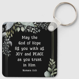 Chaveiro Romanos 15:13 Deus da Esperança enchem você de ale