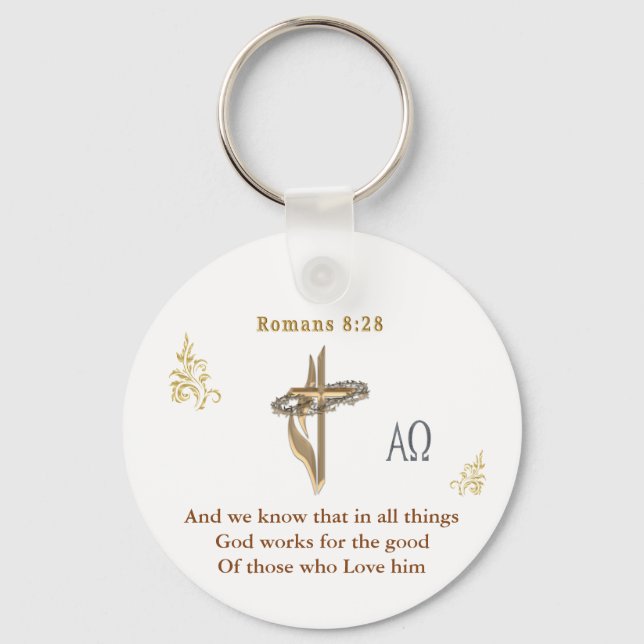 Chaveiro Romanos 8:28 (Frente)