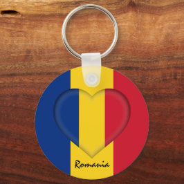 Chaveiro Romênia e Coração, Moda da bandeira romena/Esporte