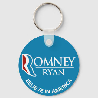 Chaveiro Romney Ryan Acredita Na America Round Blue