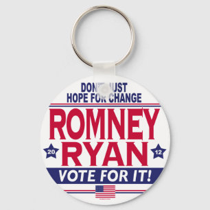 Chaveiro Romney Ryan Hope Change