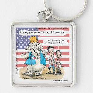 Chaveiro Romney & Ryan Its My Party Funny Gifts & Cards