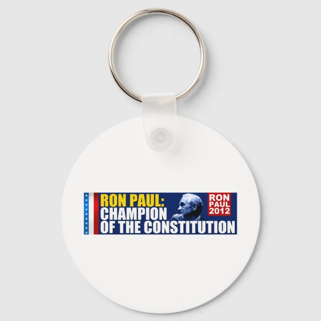 Chaveiro Ron Paul: Campeão da Constituição (Frente)