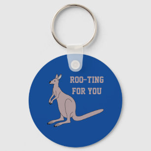 Chaveiro Roo-ting For You Cute Aussie Funny Kangaroo Pun