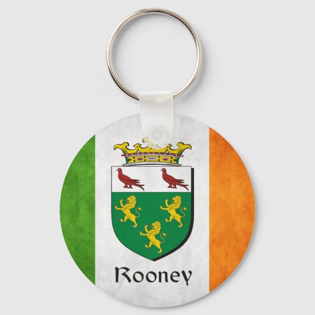 Chaveiro Rooney Irish Flag (Frente)