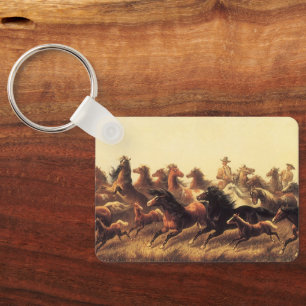 Chaveiro Roping Wild Horses por James Walker